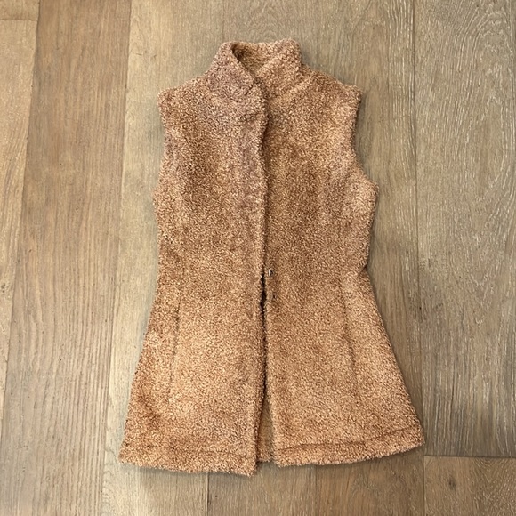 Dudley Stephens Jackets & Blazers - Dudley Stephens Pacific Vest Brushed Fleece Camel Caramel Khaki Women Size Small